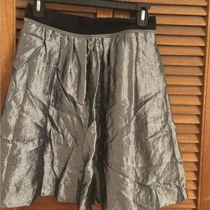 Pink Tartan Elegant Black Skirt with Pink Detail